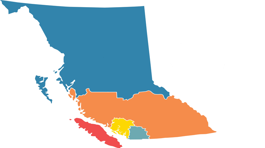 volunteer region map