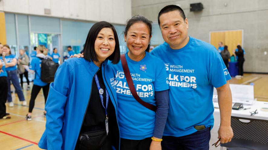 volunteers at the 2024 IG Wealth Management Walk for Alzheimer's, presented by Go Auto