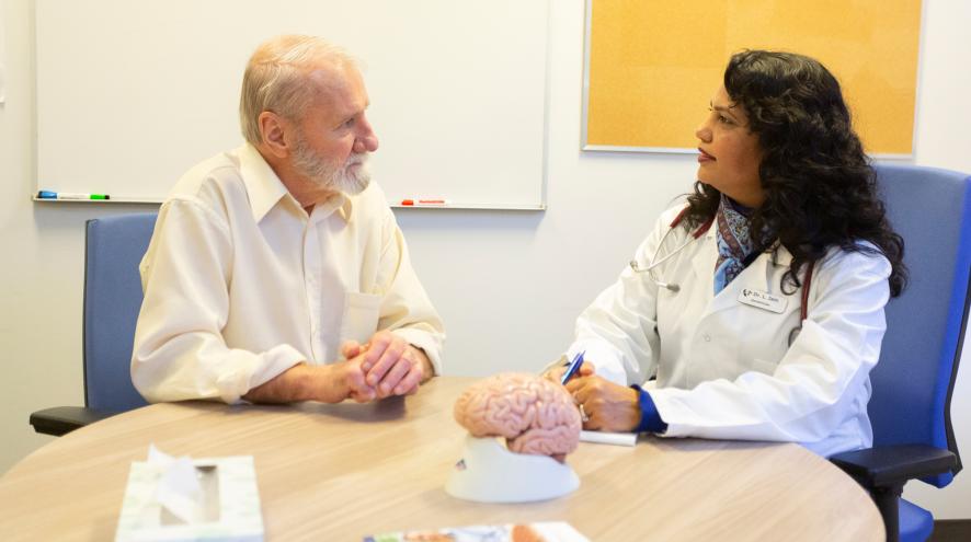 health care provider speaking with patient