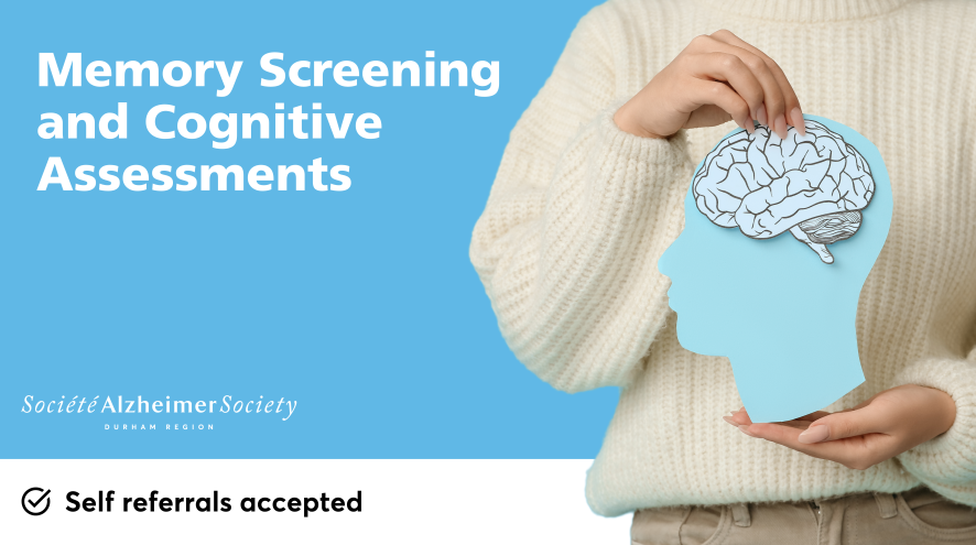 Memory Screening and Cognitive Assessments, self-referrals accepted.