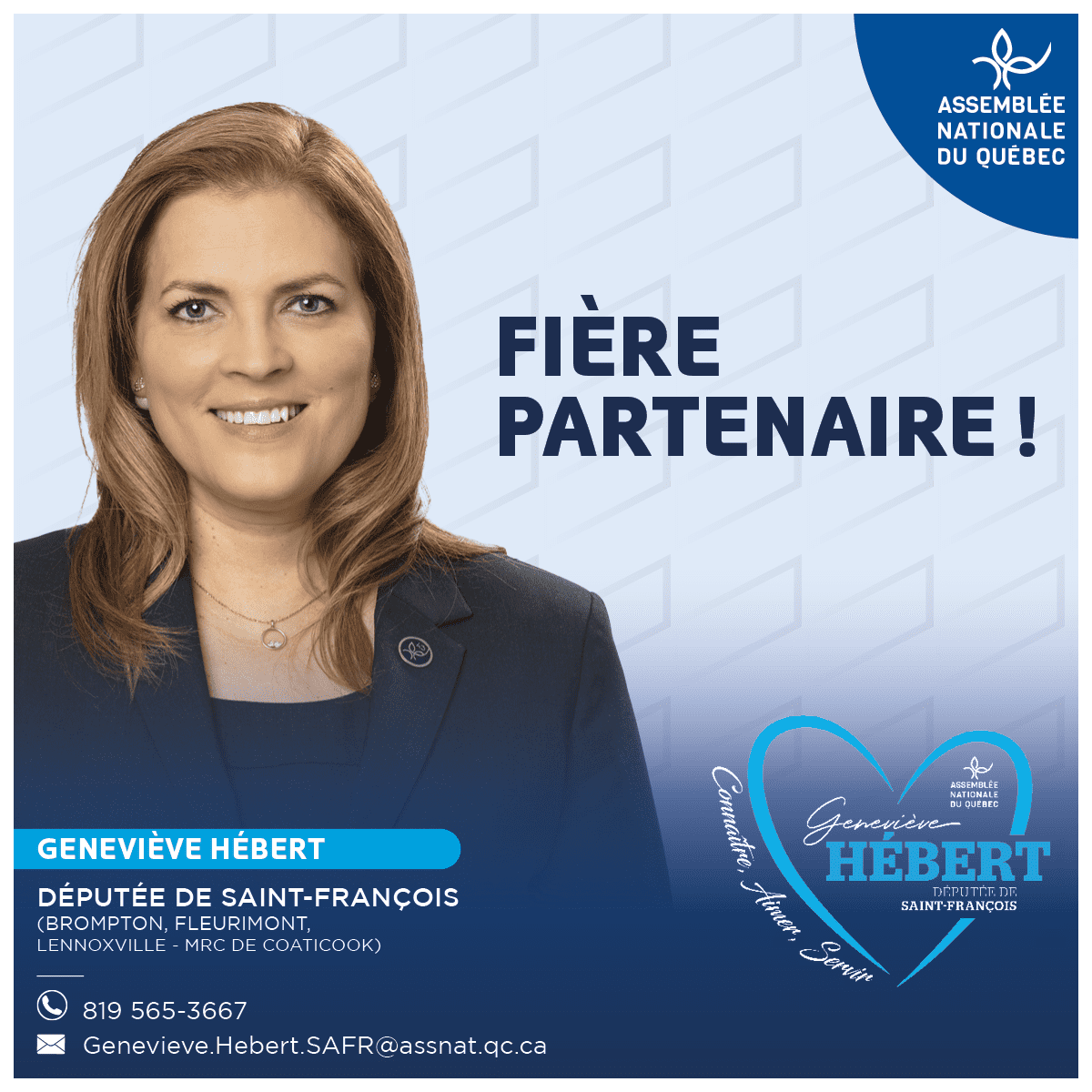 Députée de Saint-François Geneviève Hébert