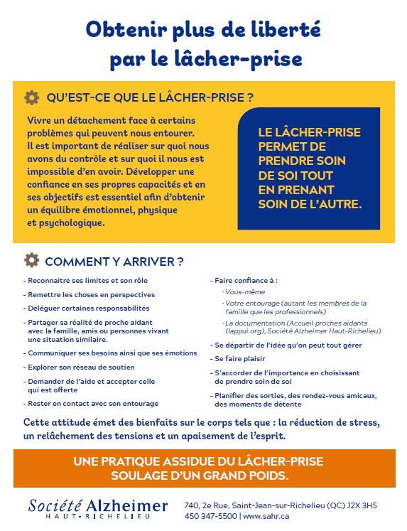 Aide-mémoire : le lâcher prise