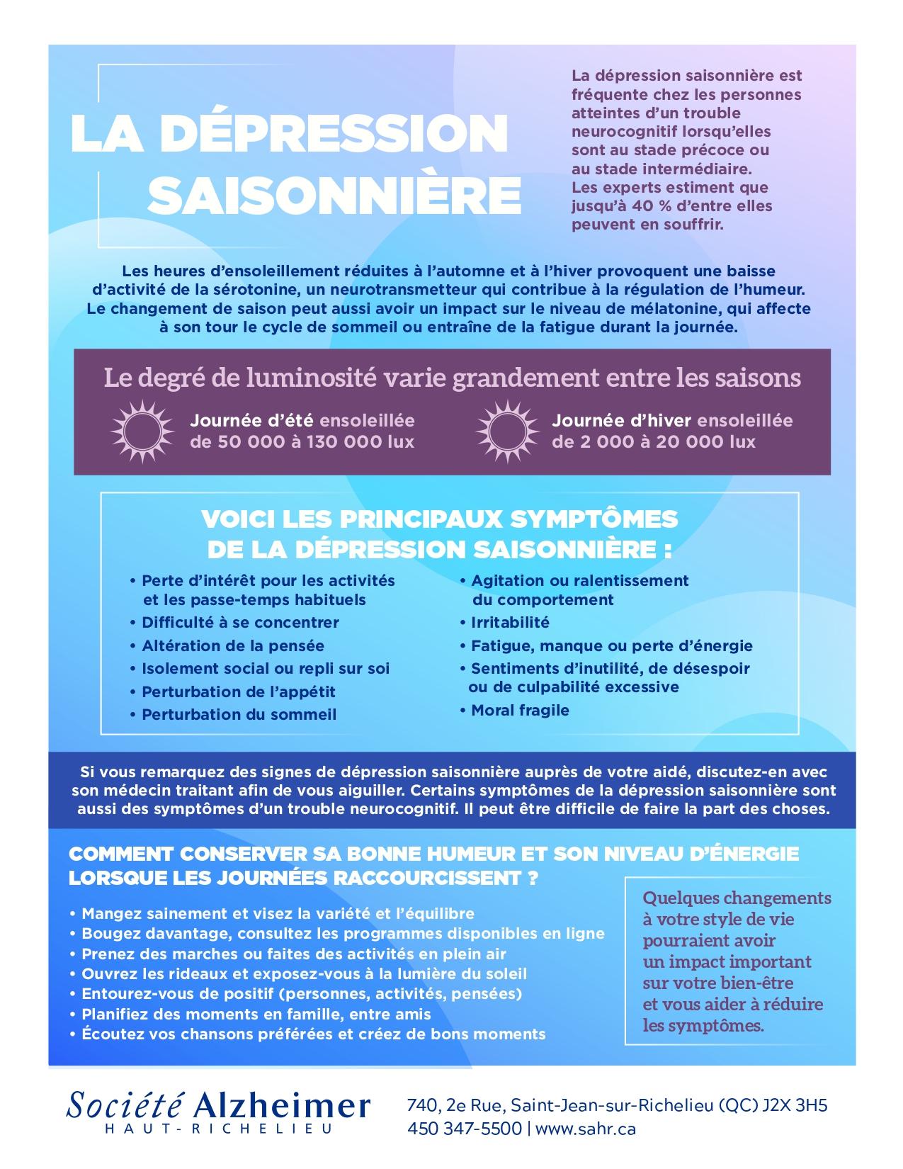 Dépression saisonnière