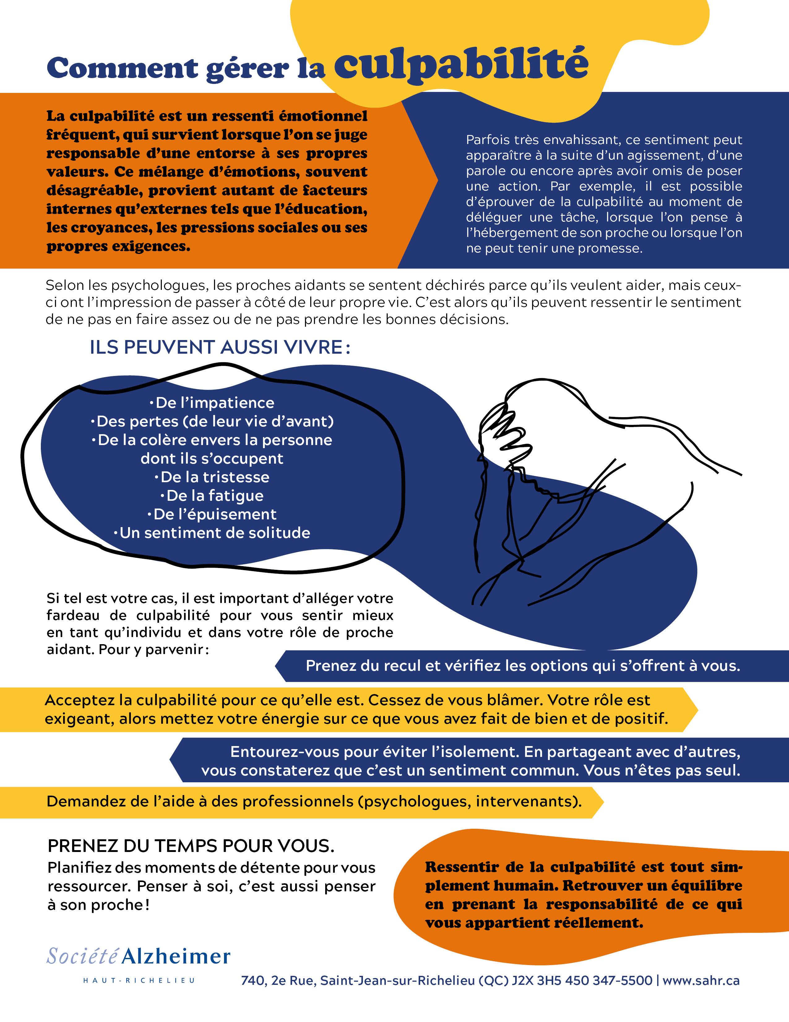 Aide-mémoire : Comment gérer la culpabilité