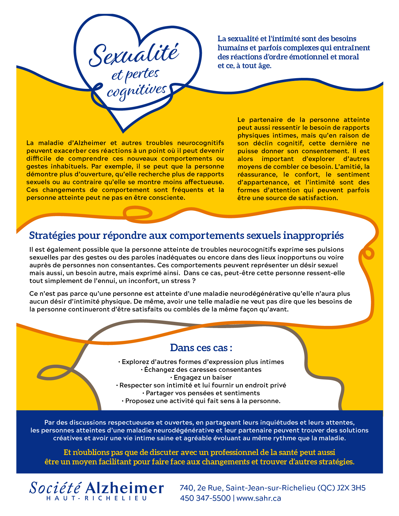 Aide-mémoire : la sexualité et pertes cognitives