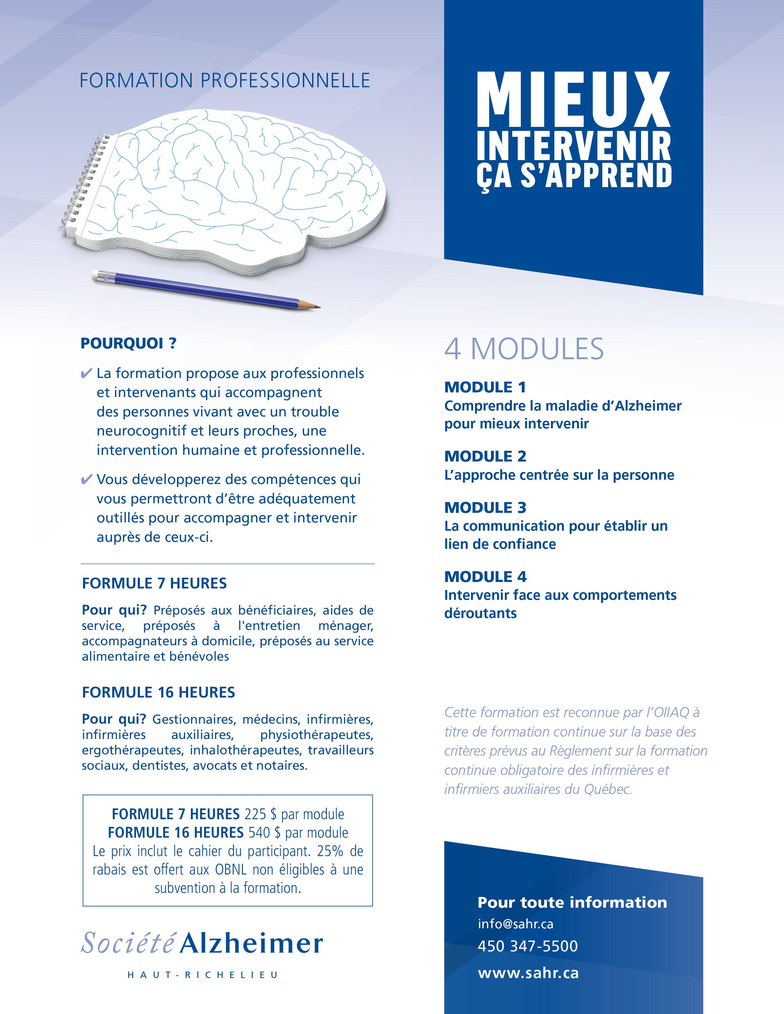 Formation Mieux intervenir