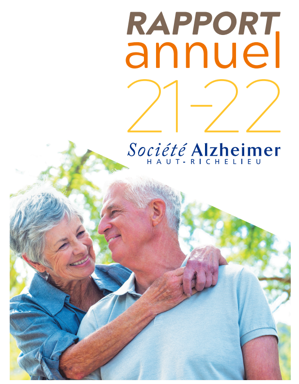 couple complice en couverture de notre rapport annuel 2021-2022