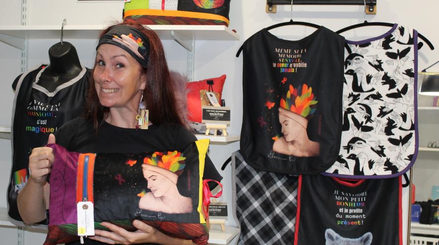 Geneviève Cyr, artiste engagée pour la Société Alzheimer du Haut-Richelieu