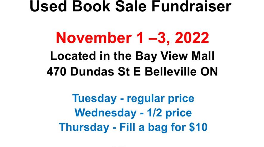 Book Sale November 1st to 3rd