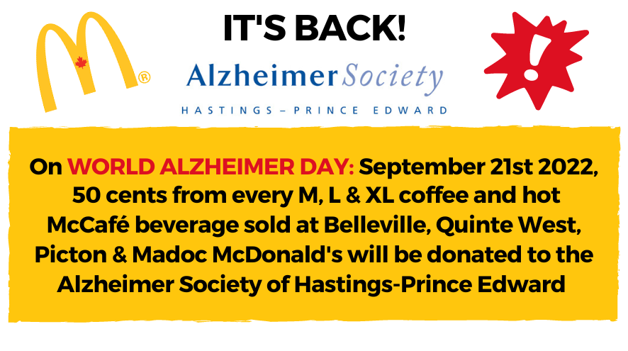 McDonald's Fundraiser September 21st