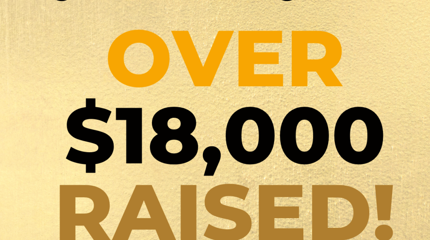 THANK YOU 18,000 RAISED