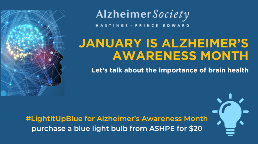 January is Alzheimer's Awareness Month! Let's talk about the importance of brain health.
