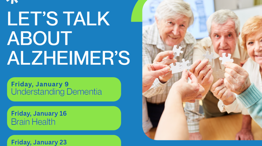 Jan 9th Belleville Library 10:30 am - "Understanding Dementia" presentation.