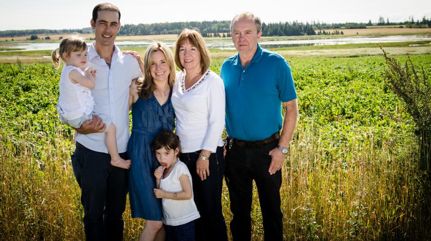 Angela and her family., including her father, Billie