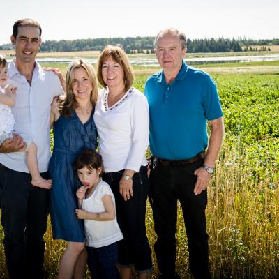 Angela and her family., including her father, Billie