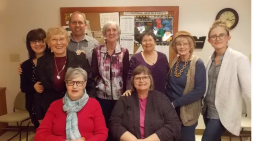 Group of people smiling