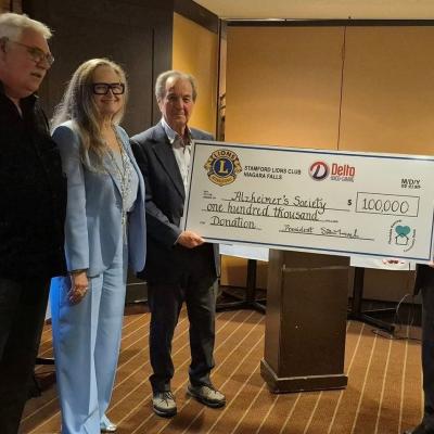 Stamford Lions Club Cheque Presentation