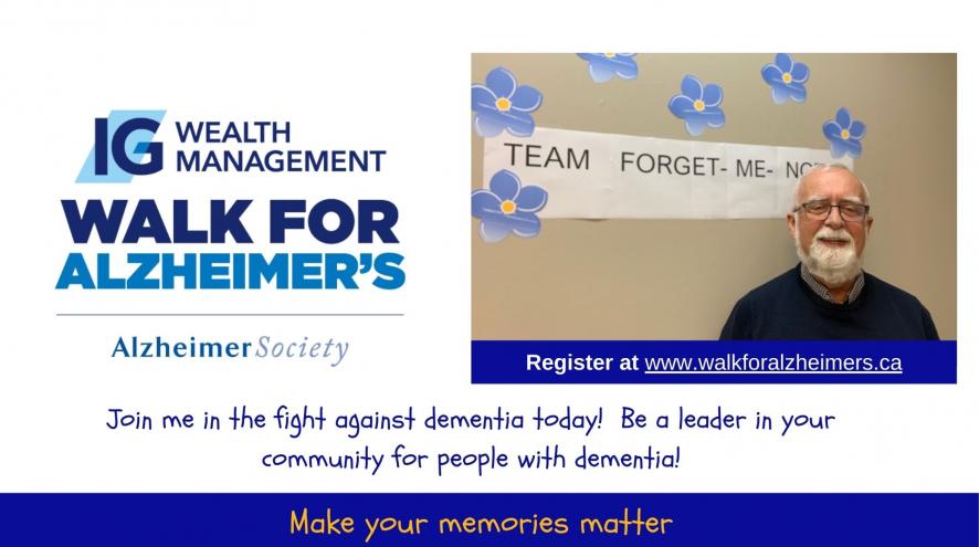 Rogers story- IG Wealth Management Walk for Alzheimer's