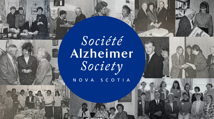 ASNS logo overlaying old photographs