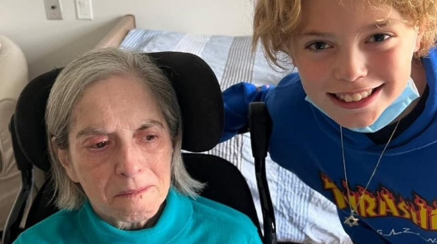 Isaac and his aunt Sheila.