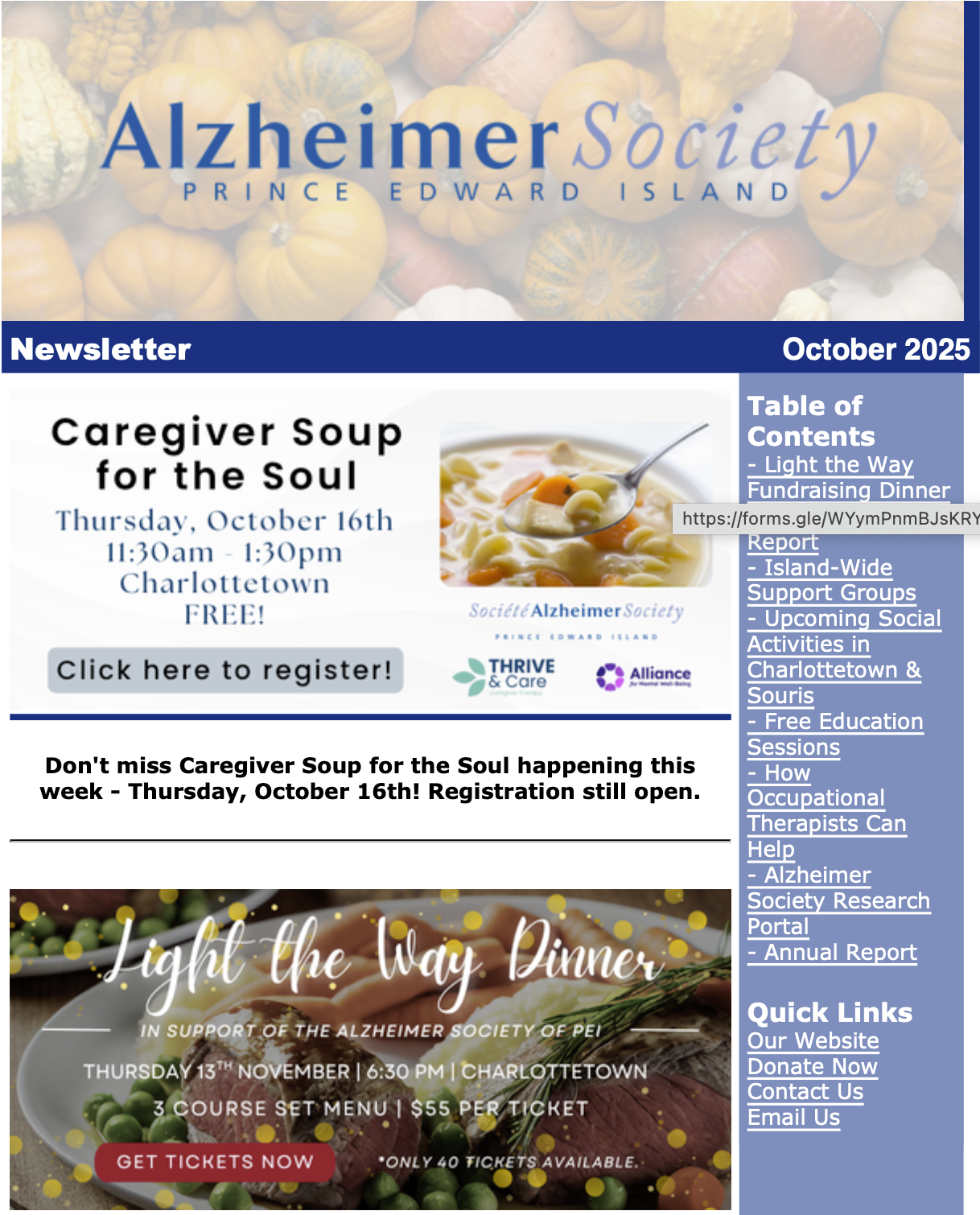 Newsletter cover photo