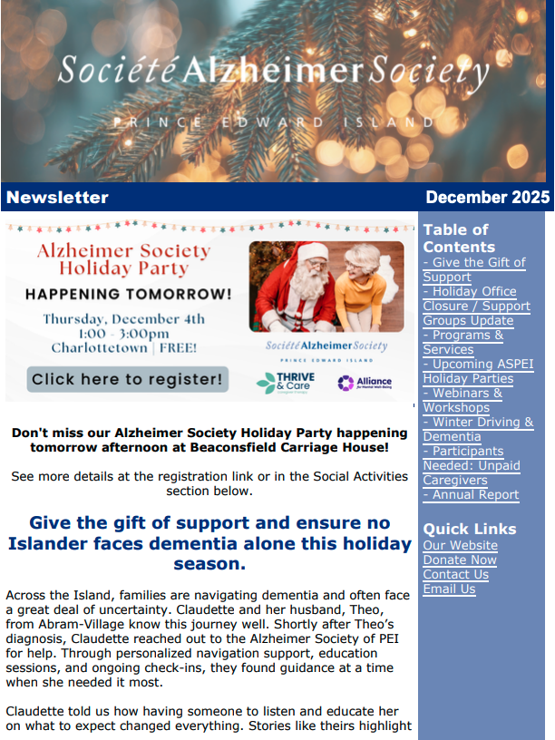 Newsletter cover photo