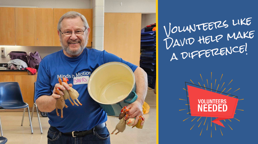 David, our Minds in Motion Volunteer