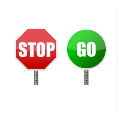 Stop and Go signs