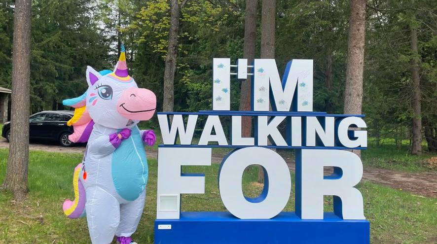 I'm Walking For sign