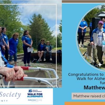 Matthew's Walk for Oma
