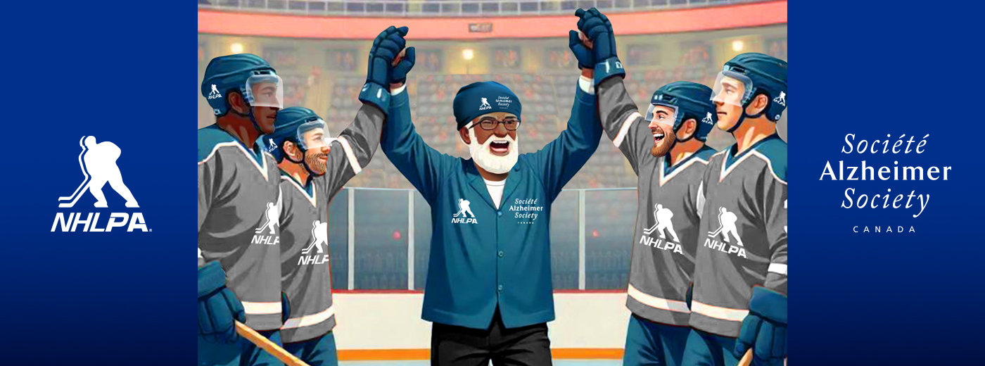 NHLPA Collab_Group of Men Playing hocky_Illustrated