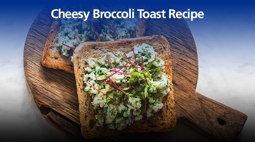 Cheey broccoli toast recipe
