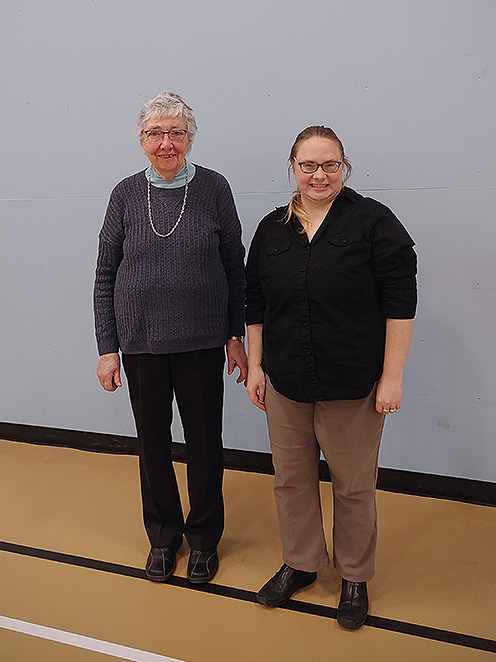 Our Dementia Community Coordinator pictured with Edna Parrot after the education session at Heritage Baptist Church.