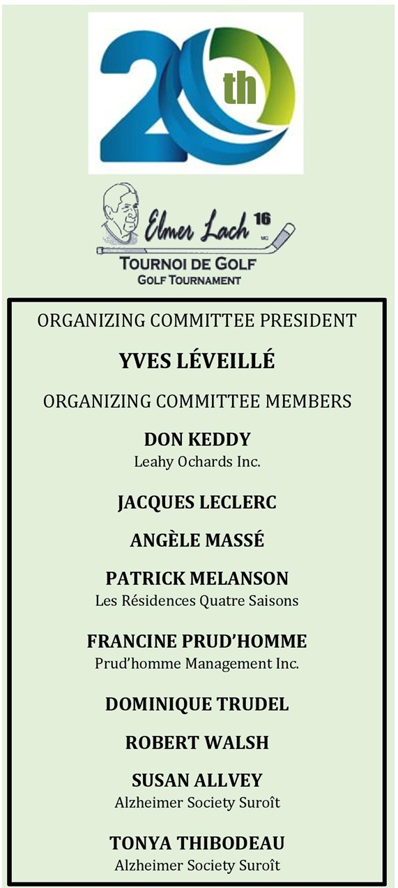 Organizing committee, Golf tournament 2026