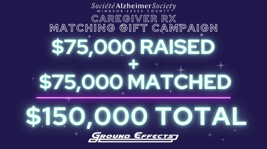 $150,000 with matching donation from GroundEffects