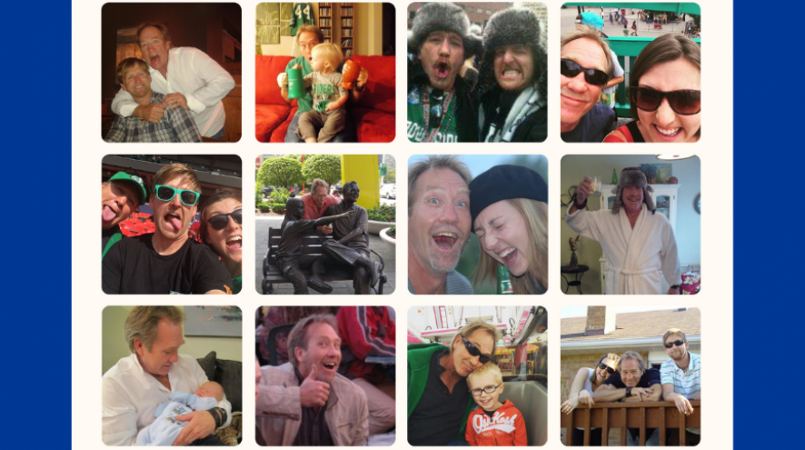 Collage of photos of Randy Cliff, who lives with dementia. His family is hosting a fundraiser in his honour.